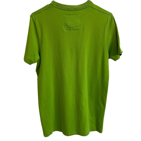 Abercrombie & Fitch Mens Size M Muscle T-Shirt Green Logo Spellout Preppy Y2K - Picture 2 of 7